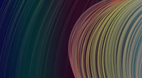 Delicate lines.Colorful abstraction on a gradient background. Stock Illustration