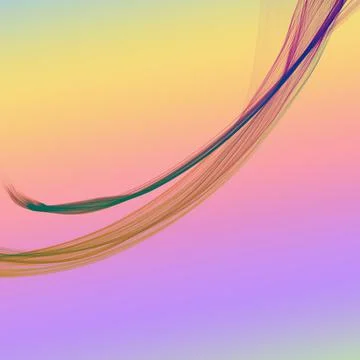 Delicate lines.Colorful abstraction on a gradient background. Stock Illustration