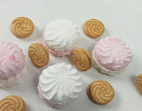 Delicate marshmallow Stock Photos