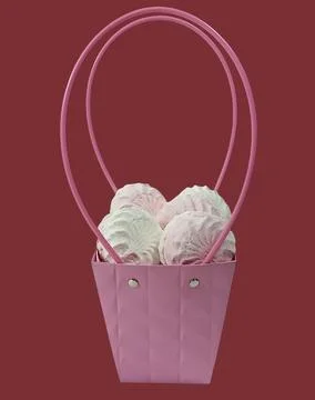 Delicate marshmallow Stock Photos