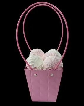 Delicate marshmallow Stock Photos