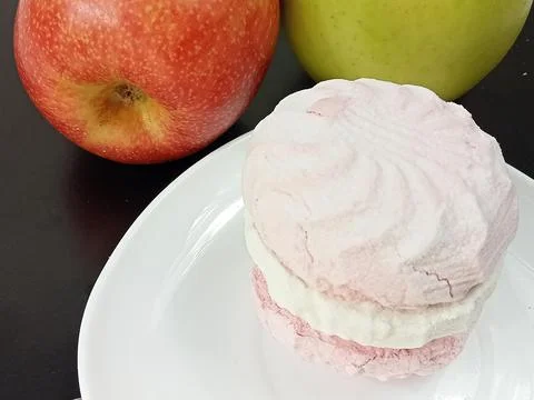 Delicate marshmallow Stock Photos