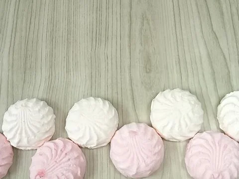 Delicate marshmallow Stock Photos