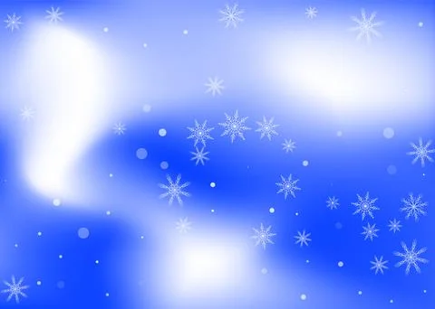 Delicate openwork snowflakes. Snow, snowfall. Falling scattered white snowfla Illustration