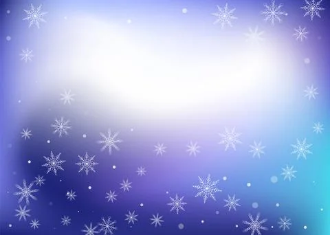 Delicate openwork snowflakes. Snow, snowfall. Falling scattered white snowfla 스톡 일러스트