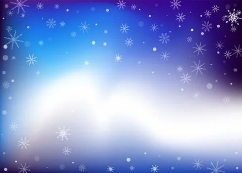 Delicate openwork snowflakes. Snow, snowfall. Falling scattered white snowfla Stockillustratie
