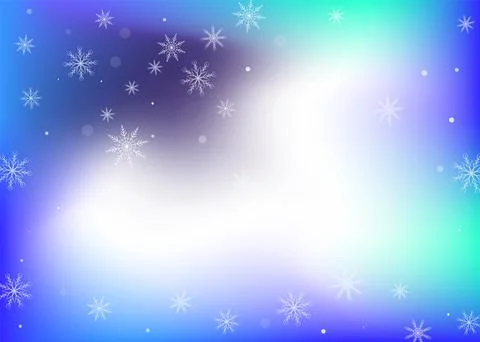 Delicate openwork snowflakes. Snow, snowfall. Falling scattered white snowfla Stock Illustration