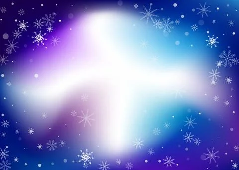 Delicate openwork snowflakes. Snow, snowfall. Falling scattered white snowfla Stock Illustration