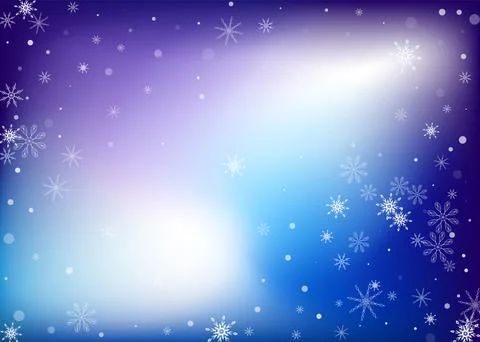 Delicate openwork snowflakes. Snow, snowfall. Falling scattered white snowfla Stockillustratie
