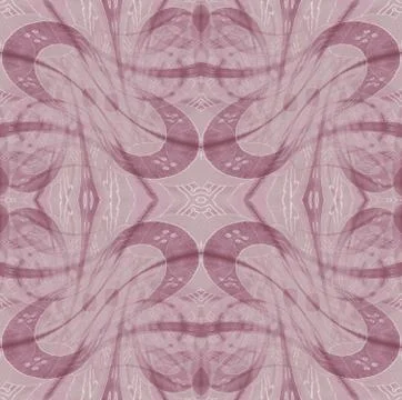 Delicate ornamental pattern pink purple and white centered Stock Illustration
