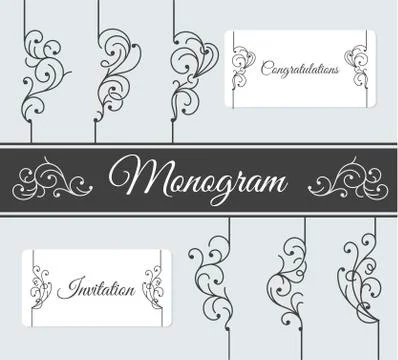 Delicate Ornaments Stock Illustration