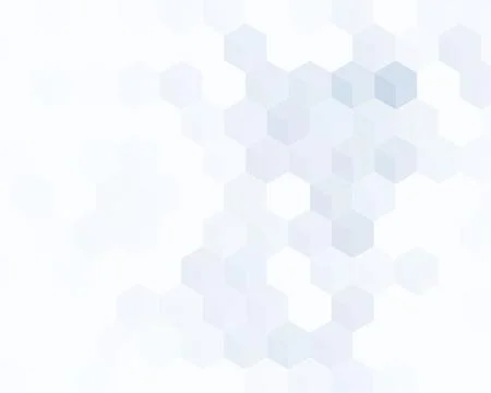 Delicate pale blue hexagons create a flowing abstract geometric arrangement.. Stock Illustration