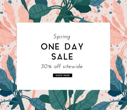 Delicate pale vector summer design with exotic palm leaves and space for text Illustrazione stock