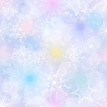 Delicate pastel Christmas pattern Stock Illustration