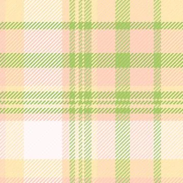 Delicate pastel plaid pattern. A seamless texture in pink, green, and yello.. Stock Illustration