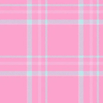 Delicate pastel plaid pattern. Soft pink and light blue create a cheerful, ca Stock Illustration