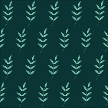 Delicate pattern in the form of branches and leaves. wallpaper or background Illustrazione stock