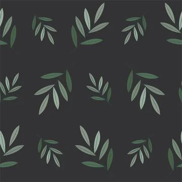 Delicate pattern in the form of branches and leaves. wallpaper or background 스톡 일러스트