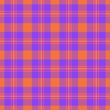 Delicate pattern plaid vector, flannel check texture textile. Plain fabric .. Stock Illustration