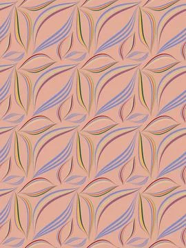 A delicate pattern for postcards, invitations, websites made of colored arc-s Stock Illustration