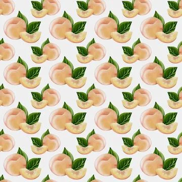Delicate peach watercolor pattern seamlessly designed for fabric and decora.. Stock Illustration