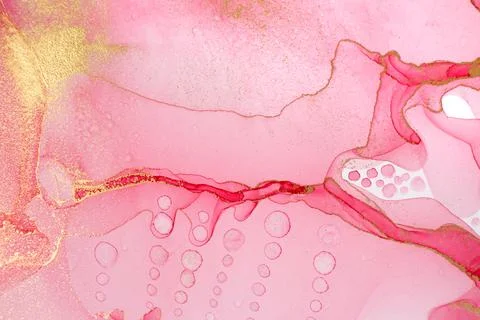 Delicate Pink Artwork Design Template for Greeting Card. Stock Illustration