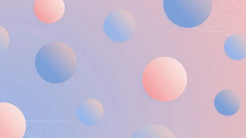 Delicate pink-blue background from abstract balls. Stock Footage 125124047