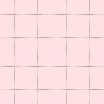 Delicate pink grid pattern with thin red lines.  Perfect for backgrounds, tex Stock Illustration