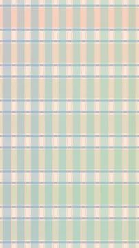 A delicate plaid pattern in mint, peach, cream, and pale blue creates a gen.. Stockillustratie