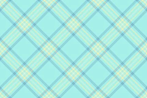 Delicate plaid pattern in soft hues. Seamless texture with light blue and yel Illustrazione stock