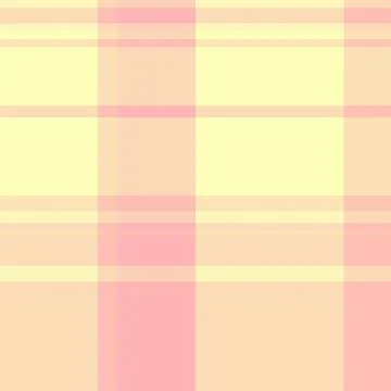 Delicate plaid pattern in soft yellows and pinks. Creates a cozy, comforting  Stock Illustration