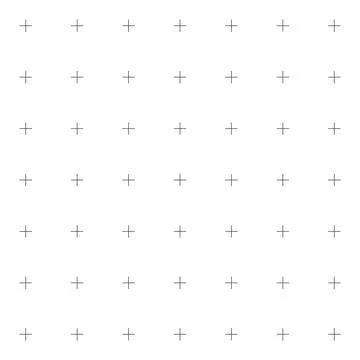 Delicate plus symbols form a clean repeating grid across a bright white Stock Illustration