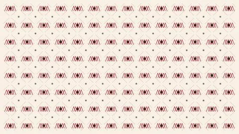 A delicate repeating arrangement of burgundy angular emblems and dotted dia.. Stock Illustration