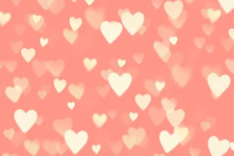 Delicate romantic light background with many hearts Stock Illustration