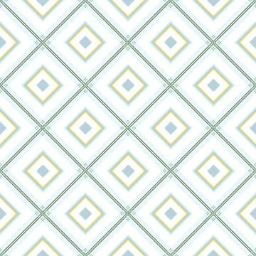 Delicate romb geometric background pattern green white grey Illustrazione stock