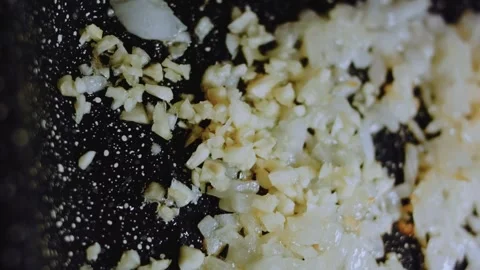 Delicate savory serving view: cooking eggs gently in the skillet Stock-Footage 342201057