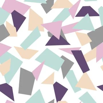 Delicate seamless mosaic pattern. Mosaic shapes. Иллюстрация