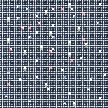 A delicate Seamless pattern with dots, circles, and small shapes Stock Illustration
