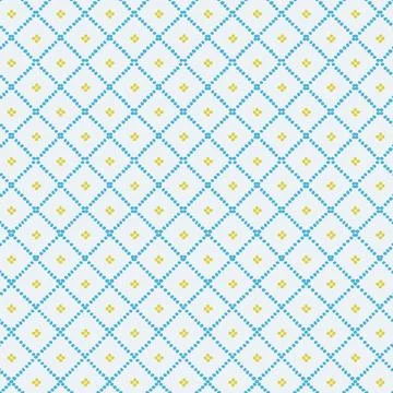 A delicate Seamless pattern with dots, circles, and small shapes Stock Illustration