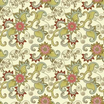 Delicate seamless pattern Illustrazione stock