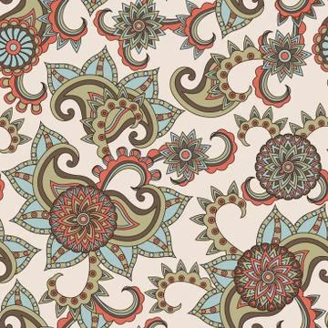 Delicate seamless pattern Illustrazione stock