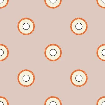 Delicate seamless pattern with the Philadelphia rolls Stock Illustration