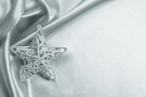 Delicate silk background for christmas Stock Photos