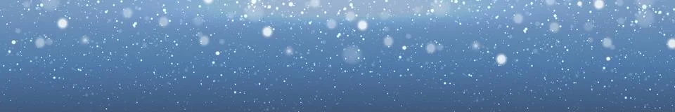 Delicate sky background with falling snowflakes Stock Illustration