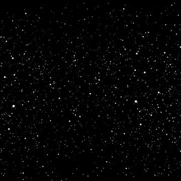 Delicate sky background with falling snowflakes - illustration Stock Illustration