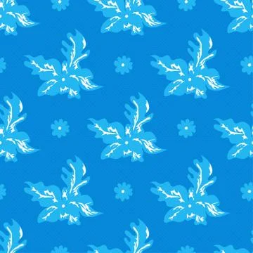 Delicate small flowers seamless pattern Stock Illustration