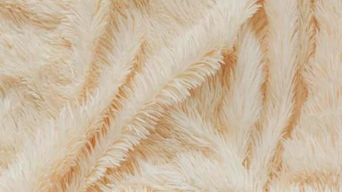 Delicate soft background of plush fabric folds on white background. Copy space Foto stock