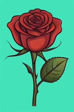 A delicate splendor realistic image of rose Stock Illustration
