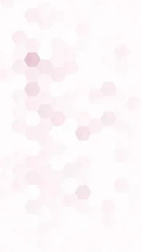Delicate translucent pink hexagons are scattered across a nearly white back.. Иллюстрация