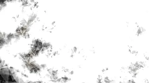 Delicate triangles drifting gently across a bright white background Stock Footage 342951042